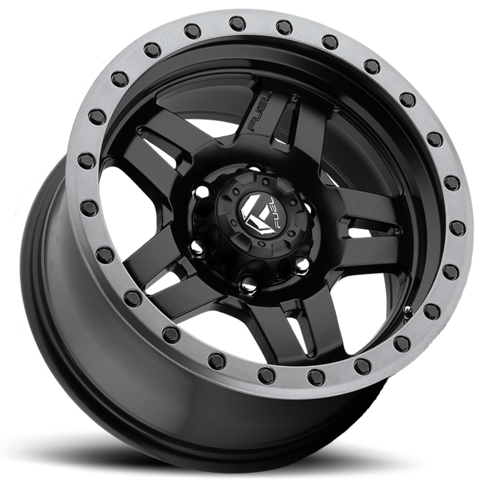 Aluminum Wheels 18X9 Anza D557 6 On 135 Matte Black 87.1 Bore 1 Offset 5 Spoke Fuel Off Road Wheels