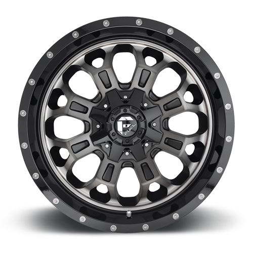 Aluminum Wheels 20X9 Crush D561 5 On 139.7/5 On 150 Gloss Black Double Dark Tint Machined Face 110.3 Bore 20 Offset 8 Spoke Fuel Off Road Wheels