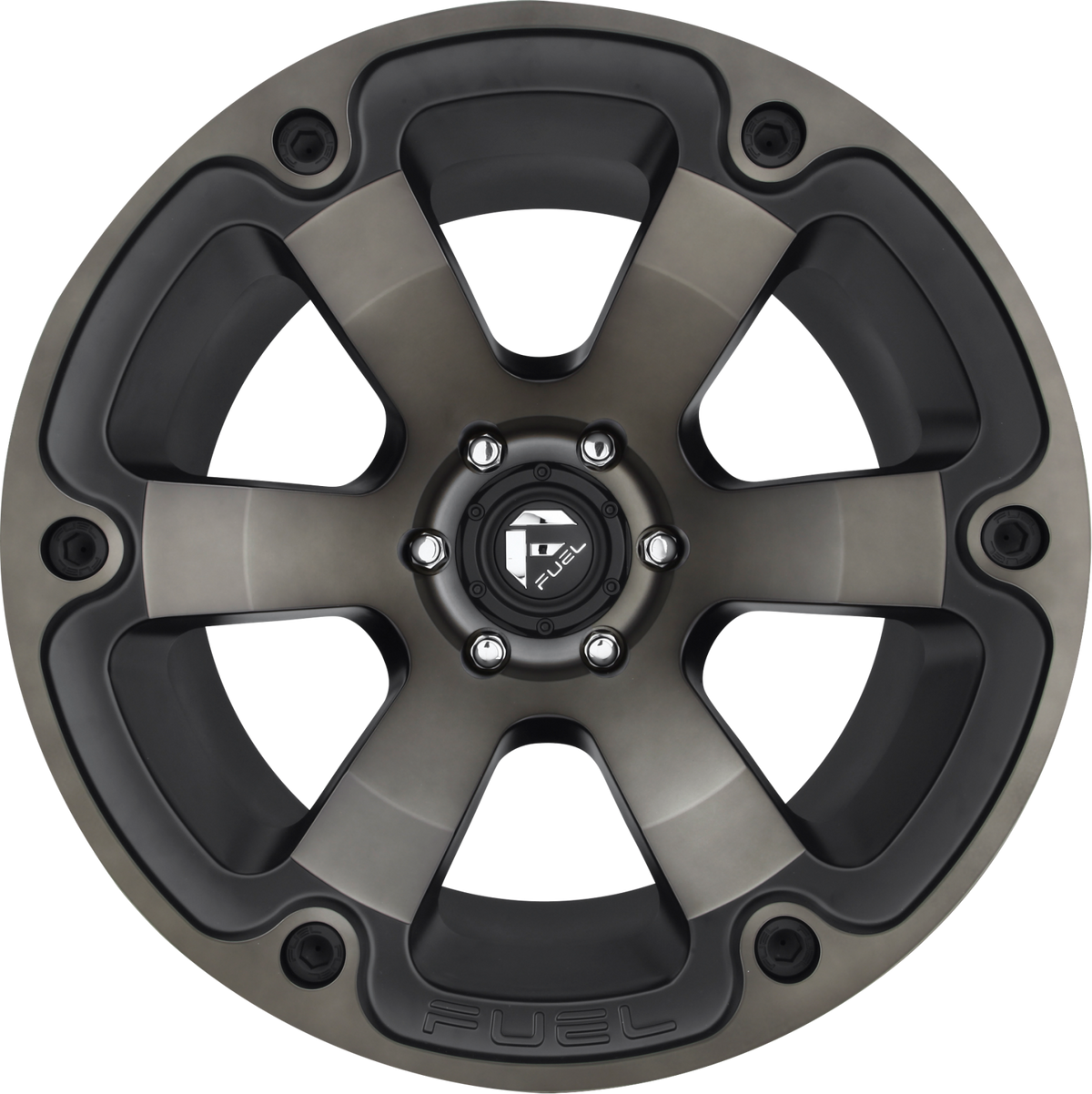 Aluminum Wheels 18X9 Beast D564 8 On 170 Matte Black/Machined Dark Tint 125.1 Bore 1 Offset 6 Spoke Fuel Off Road Wheels