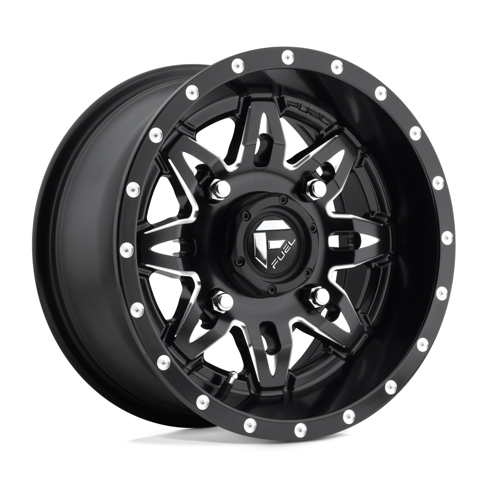 Fuel Off-Road Aluminum Wheels 15X7 Lethal Utv D567 Matte Black Milled