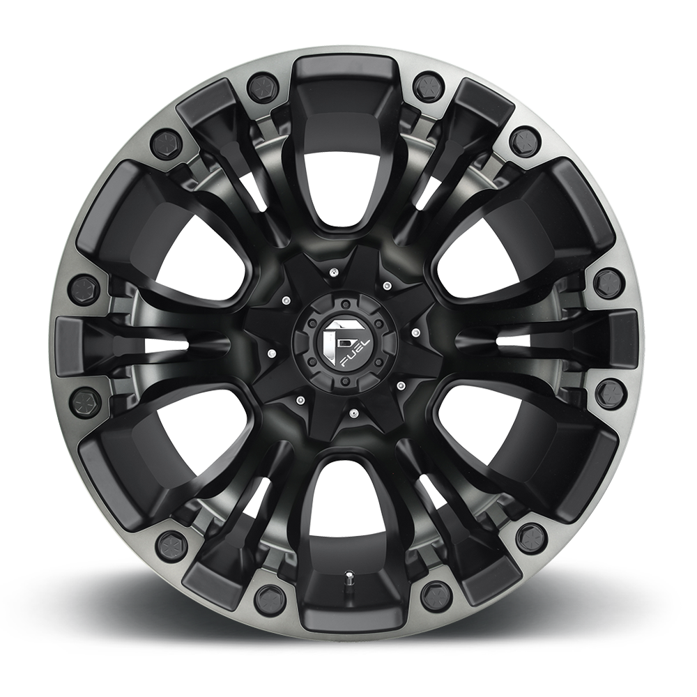 Aluminum Wheels 18X9 Vapor D569 6 On 135/6 On 139.7 Matte Black Double Dark Tint 106.4 Bore 1 Offset Fuel Off Road Wheels