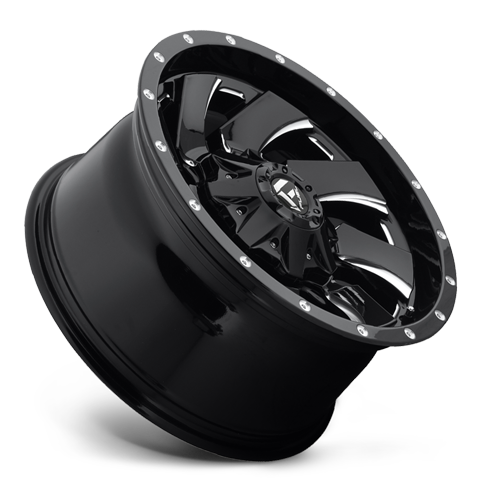 Aluminum Wheels 17X9 Cleaver D574 6 On 135/6 On 139.7 Gloss Black Milled 106.4 Bore -12 Offset 8 Spoke Fuel Off Road Wheels