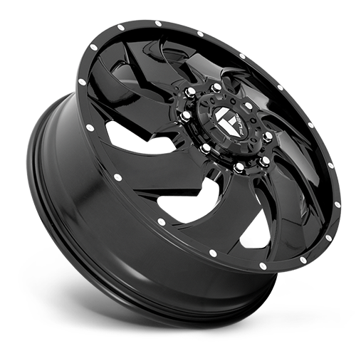 Dually Wheels 20X8.3 Cleaver Dually D574 8 On 200 Gloss Black Milled 142 Bore 105 Offset Multi Spoke Front Dually Fuel Off Road Wheels