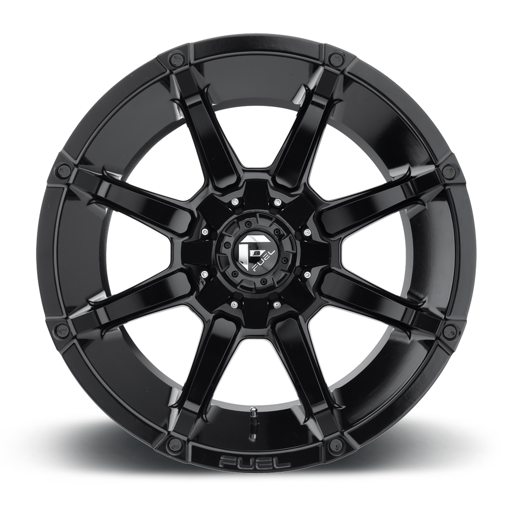 Aluminum Wheels 20X9 Coupler D575 5 On 139.7/5 On 150 Gloss Black 110.3 Bore 20 Offset 8 Spoke Fuel Off Road Wheels