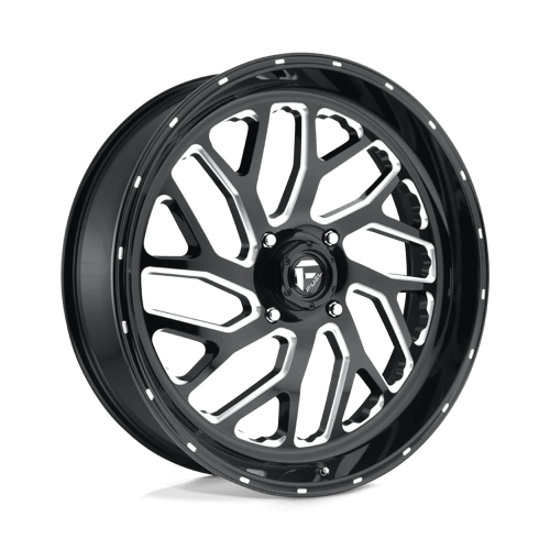 Fuel Off-Road Aluminum Wheels 24X7 Triton Utv D581 Gloss Black Milled
