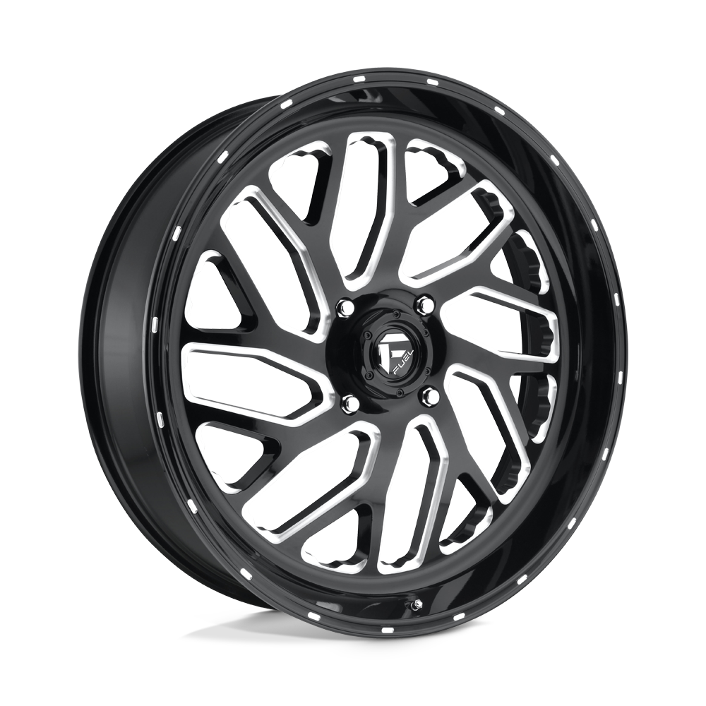 Fuel Off-Road Aluminum Wheels 24X7 Triton Utv D581 Gloss Black Milled