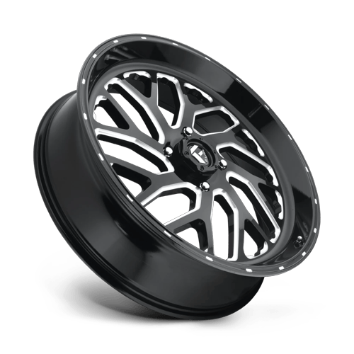 Fuel Off-Road Aluminum Wheels 24X7 Triton Utv D581 Gloss Black Milled