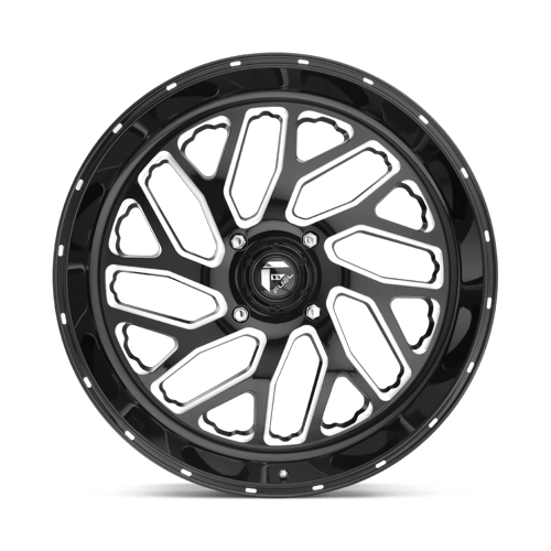 Fuel Off-Road Aluminum Wheels 24X7 Triton Utv D581 Gloss Black Milled