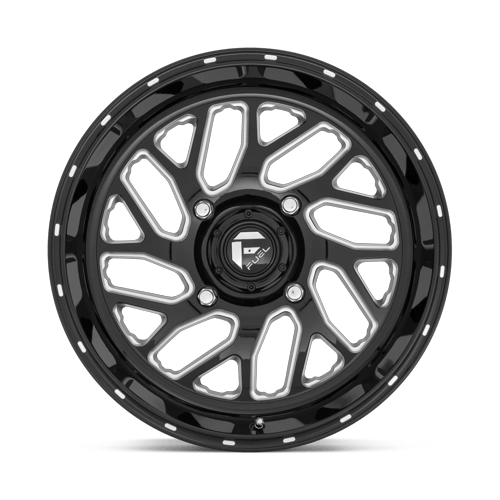 Fuel Off-Road Aluminum Wheels 18X7 Triton Utv D581 Gloss Black Milled