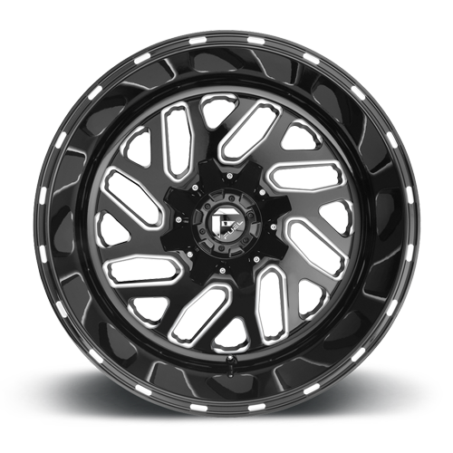 Aluminum Wheels 20X9 Triton D581 8 On 180 Gloss Black Milled 124.2 Bore 20 Offset Mesh Spoke Fuel Off Road Wheels