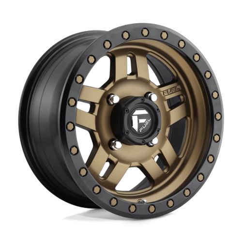 Fuel Off-Road Aluminum Wheels 15X7 Anza Utv D583 Matte Bronze Black Bead Ring
