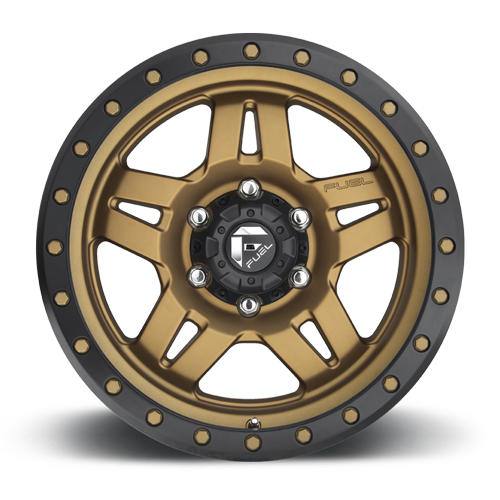 Aluminum Wheels 18X9 Anza D583 5 On 127 Bronze 78.1 Bore 1 Offset 5 Spoke Fuel Off Road Wheels