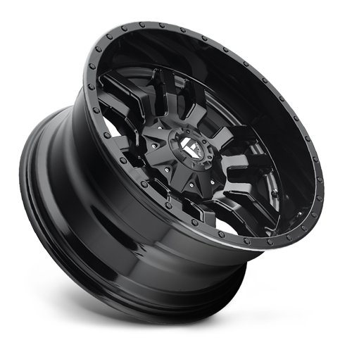 Aluminum Wheels 18X8 Sledge D596 6 On 114.3/6 On 139.7 Matte Black/Gloss Black Lip 78.1 Bore 35 Offset Fuel Off Road Wheels