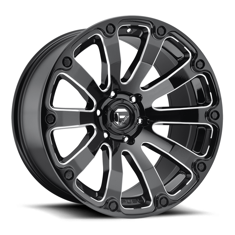 Fuel Off-Road D598 20X9 Gloss Black Milled 6x135 +1mm