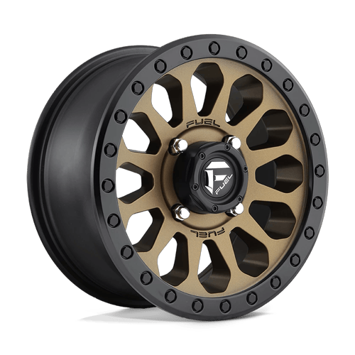 Fuel Off-Road Aluminum Wheels 15X7 Vector Utv D600 Matte Bronze Black Bead Ring