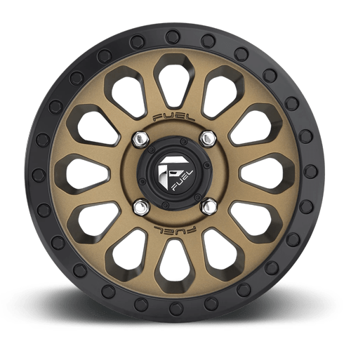 Fuel Off-Road Aluminum Wheels 15X7 Vector Utv D600 Matte Bronze Black Bead Ring