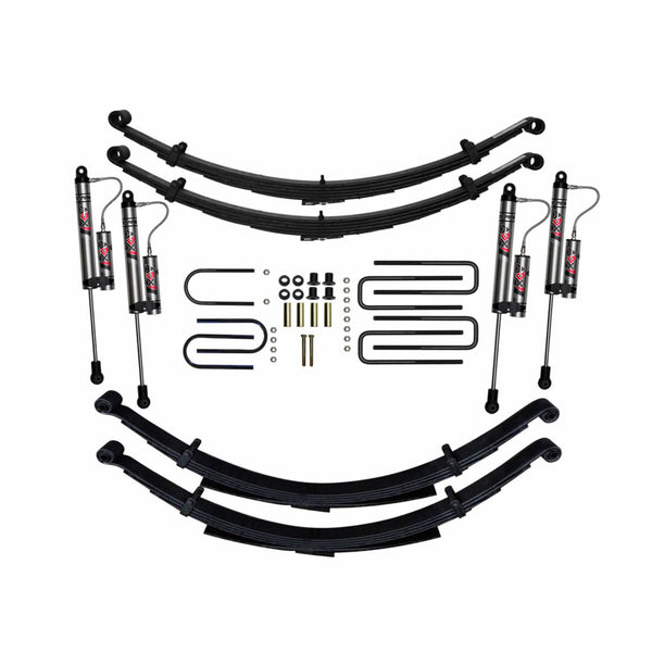 Skyjacker 75-93 Dodge W100 6 In Susp Lift Kit W/ Adx M2.0 Alum Monotube Shocks