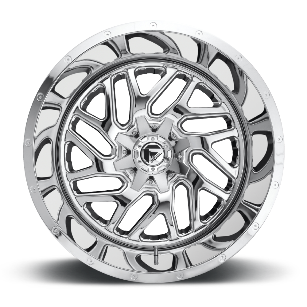 Aluminum Wheels 20X10 Triton D609 6 On 135/6 On 139.7 Chrome Plated 106.1 Bore -19 Offset Mesh Spoke Fuel Off Road Wheels
