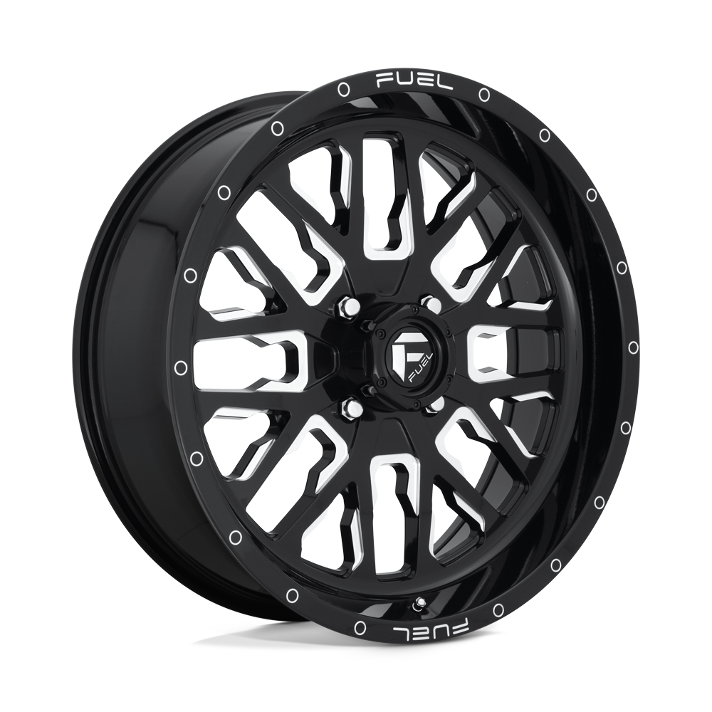 Fuel Off-Road Aluminum Wheels 20X7 Stroke Utv D611 Gloss Black Milled