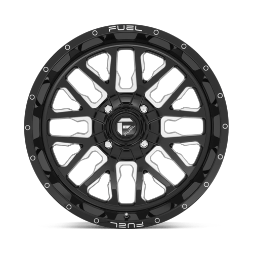 Fuel Off-Road Aluminum Wheels 20X7 Stroke Utv D611 Gloss Black Milled
