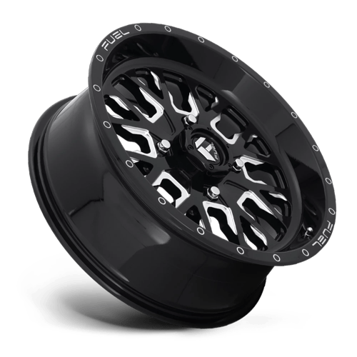 Fuel Off-Road Aluminum Wheels 22X7 Stroke Utv D611 Gloss Black Milled