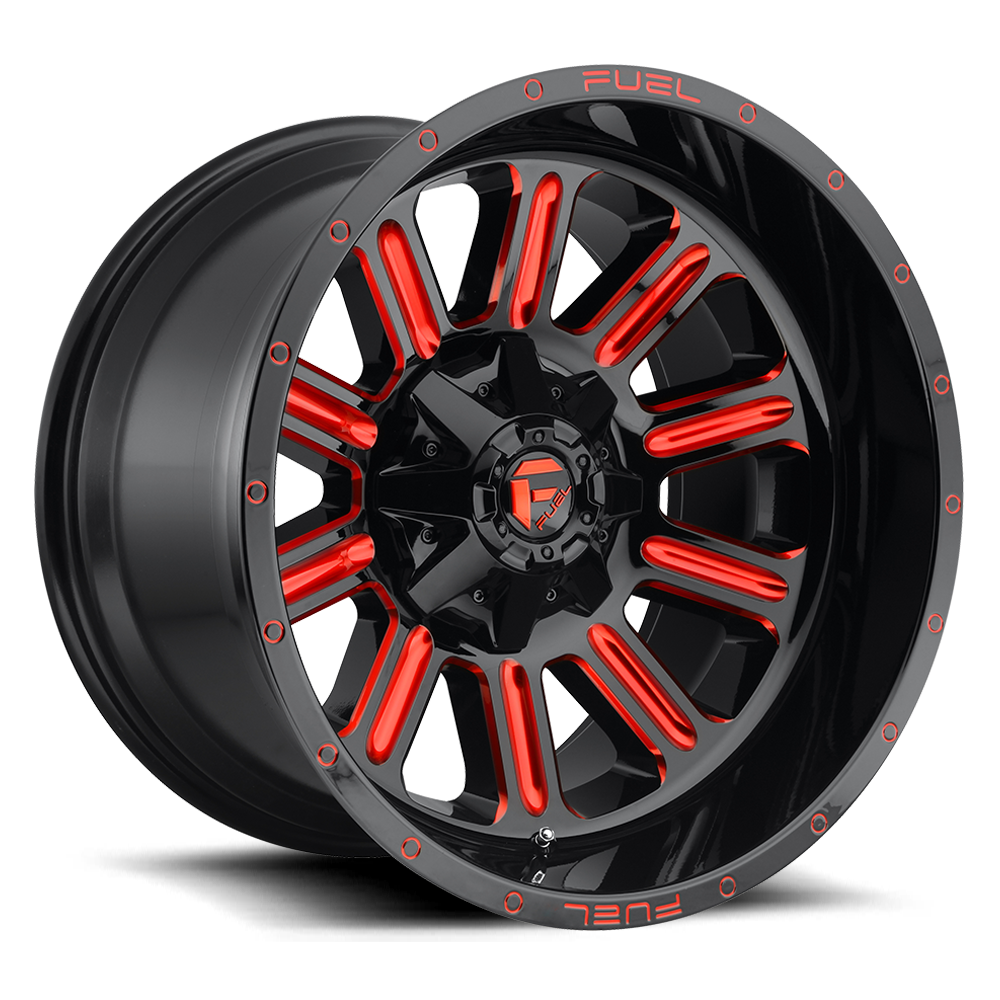 Fuel Off-Road Aluminum Wheels 18X9 Hardline D621 Gloss Black/Candy Red