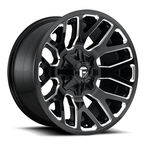 Fuel Off-Road Aluminum Wheels 20X9 Warrior D623 Gloss Black/Milled