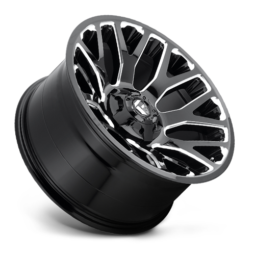 Aluminum Wheels 20X9 Warrior D623 5 On 114.3/5 On 127 Gloss Black/Milled 78.1 Bore 20 Offset Fuel Off Road Wheels