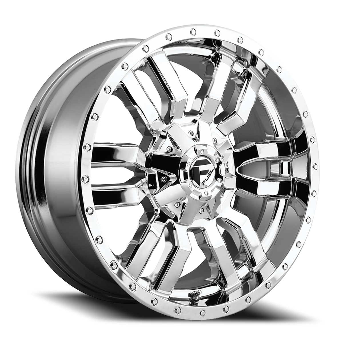 Aluminum Wheels 20X9 Sledge D631 6 On 135/6 On 139.7 Chrome Plated 106.1 Bore 1 Offset Fuel Off Road Wheels