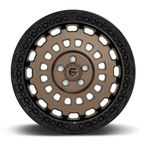 Aluminum Wheels 20X9 Zephyr D634 5 On 127 Matte Bronze W/Black Bead Ring 71.5 Bore 1 Offset Fuel Off Road Wheels