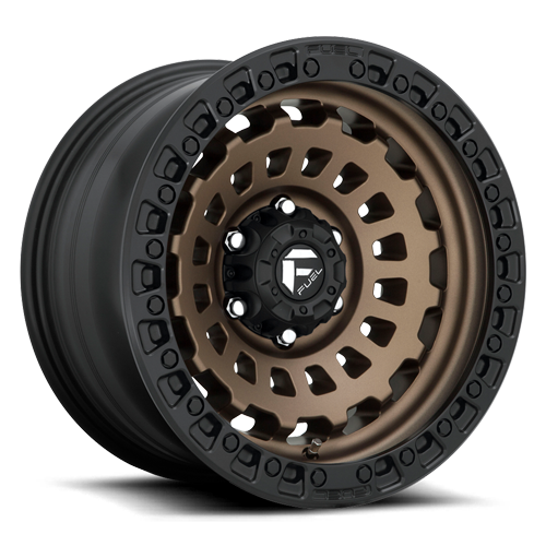 Fuel Off-Road Aluminum Wheels 20X9 Zephyr D634 Matte Bronze W/Black Bead Ring