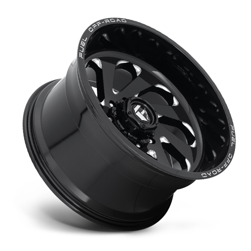 Aluminum Wheels 20X10 Vortex D637 8 On 180 Gloss Black Milled 124.3 Bore -18 Offset Fuel Off Road Wheels