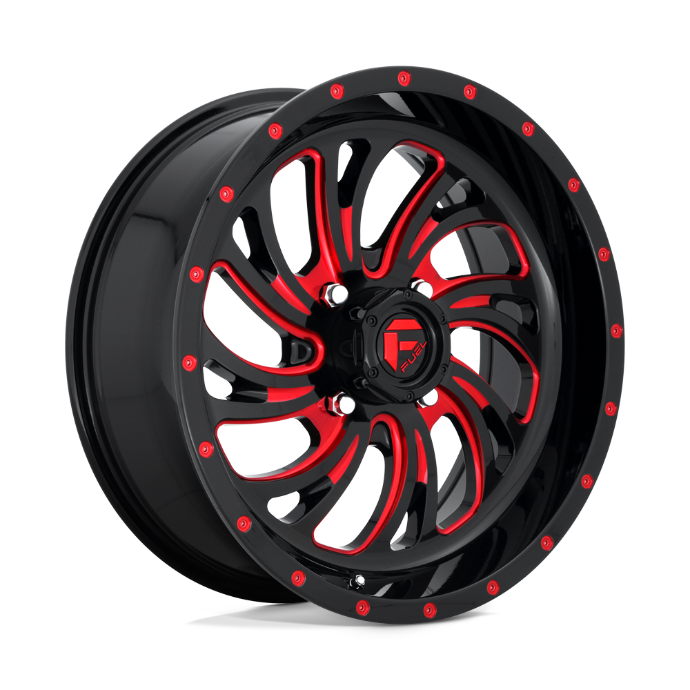Fuel Off-Road D642 18X7 Gloss Black W/ Red Tint 4x137 +13mm