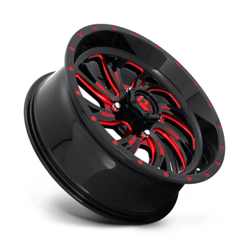 Fuel Off-Road D642 18X7 Gloss Black W/ Red Tint 4x137 +13mm