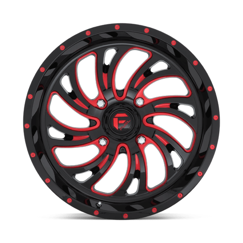 Fuel Off-Road D642 20X7 Gloss Black W/ Red Tint 4x156 +13mm