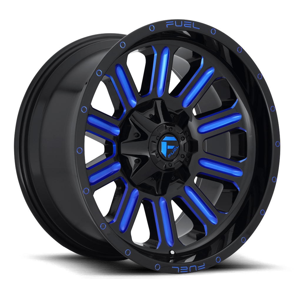 Fuel Off-Road Aluminum Wheels 18X9 Hardline D646 Gloss Black/Candy Blue