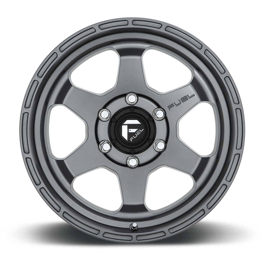 Aluminum Wheels 17X9 Shok D665 6 On 139.7 Matte Anthracite Gray 106.1 Bore -12 Offset 26 Lbs Fuel Off Road Wheels