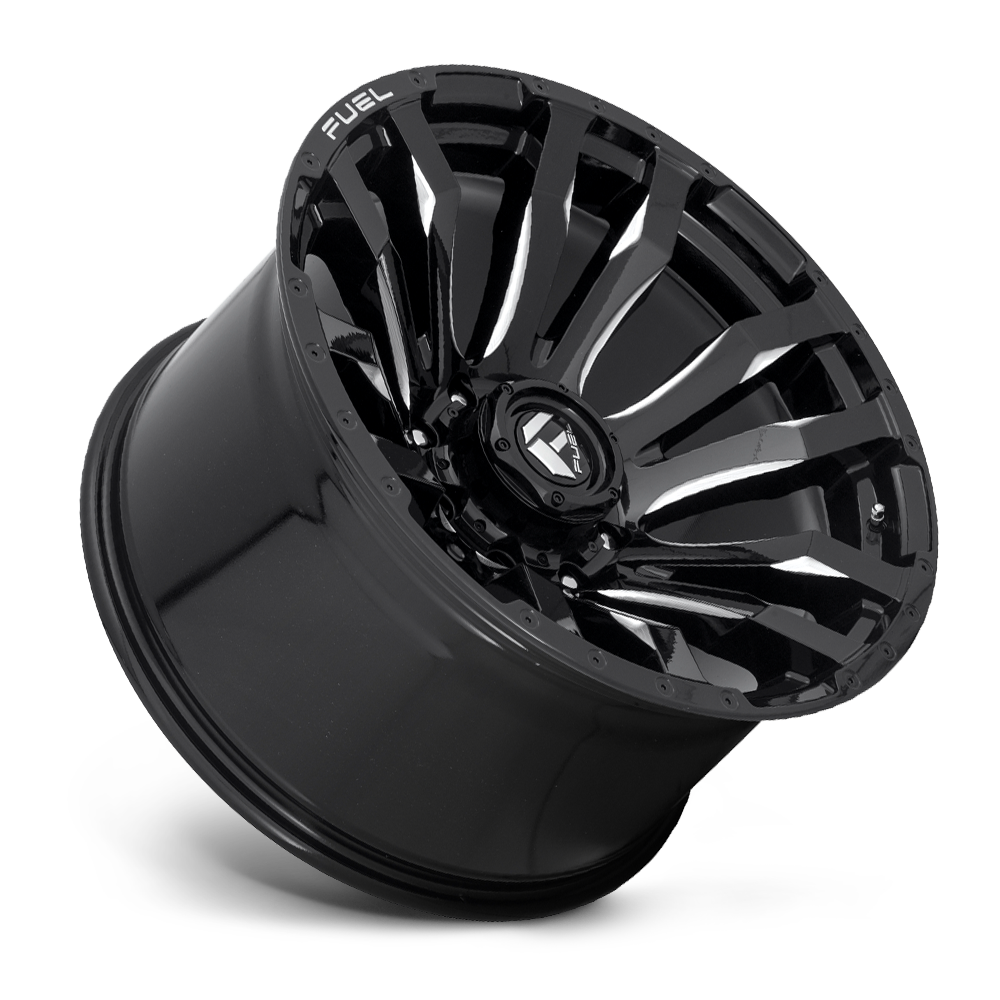 Aluminum Wheels 20X9 Blitz D673 8 On 170 Gloss Black Milled 125.1 Bore 20 Offset Multi Spoke Fuel Off Road Wheels
