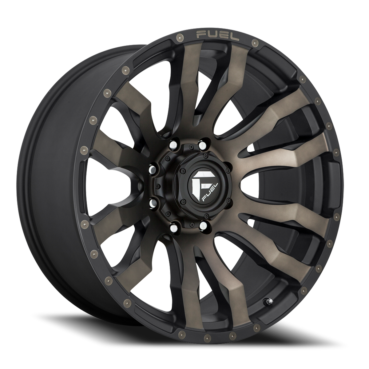 Aluminum Wheels 17X9 Blitz D674 8 On 170 Matte Black Double Dark Tint 125.1 Bore -12 Offset Multi Spoke Fuel Off Road Wheels