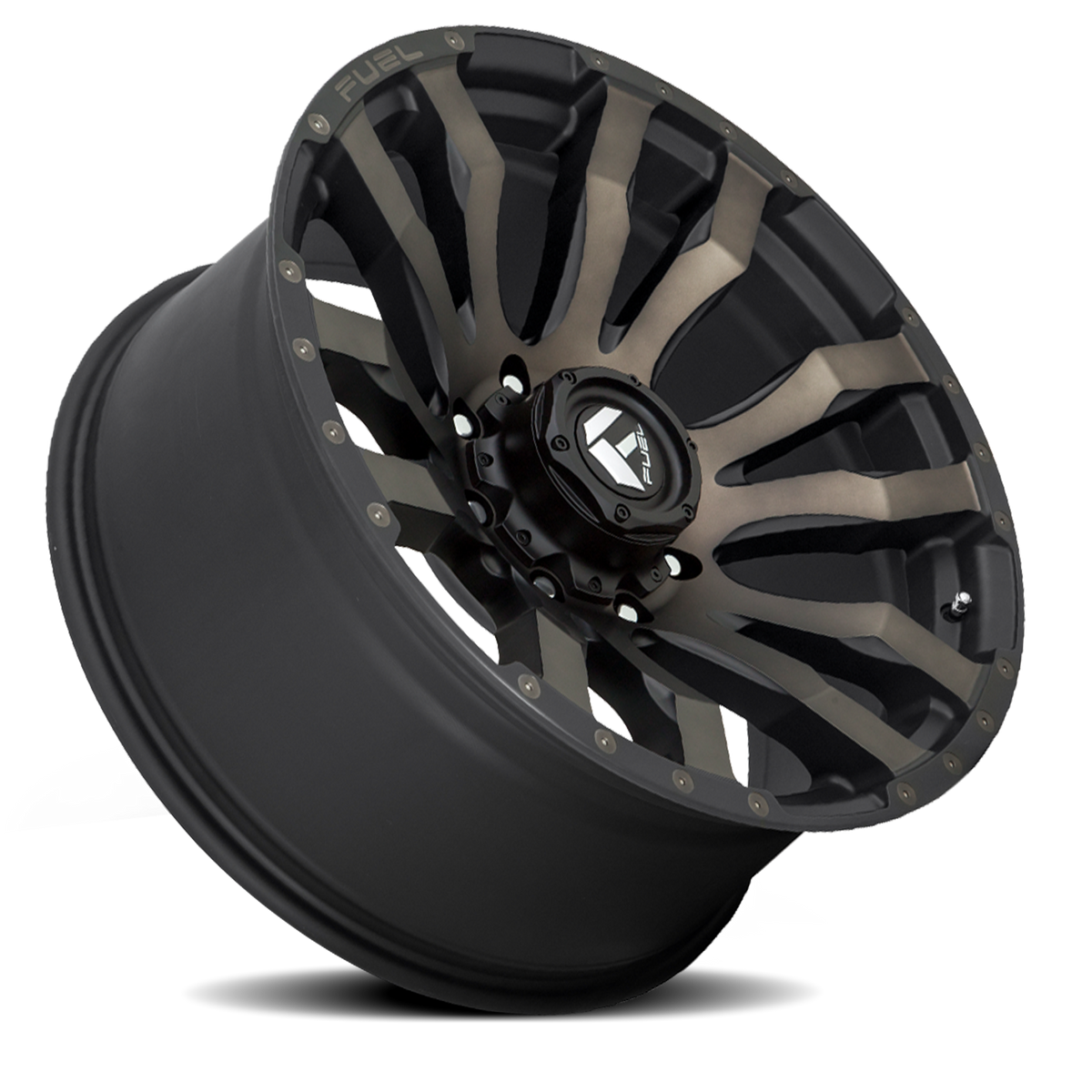 Aluminum Wheels 20X9 Blitz D674 8 On 165.1 Matte Black Double Dark Tint 125.1 Bore 20 Offset Multi Spoke Fuel Off Road Wheels