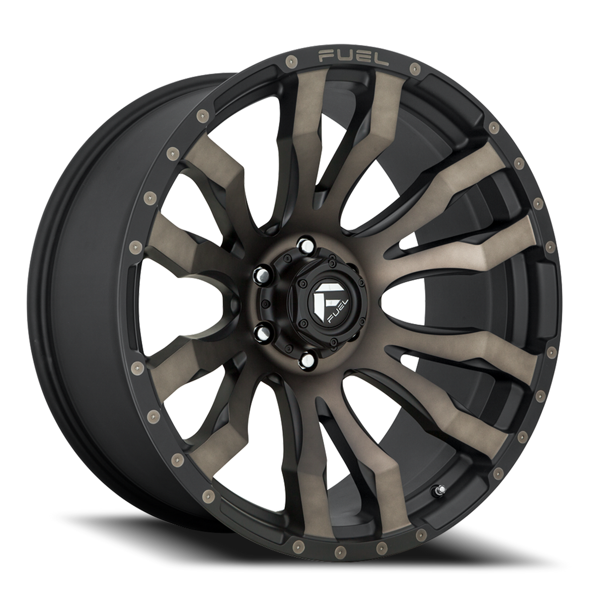 Aluminum Wheels 20X9 Blitz D674 6 On 135 Matte Black Double Dark Tint 87.1 Bore 20 Offset Multi Spoke Fuel Off Road Wheels