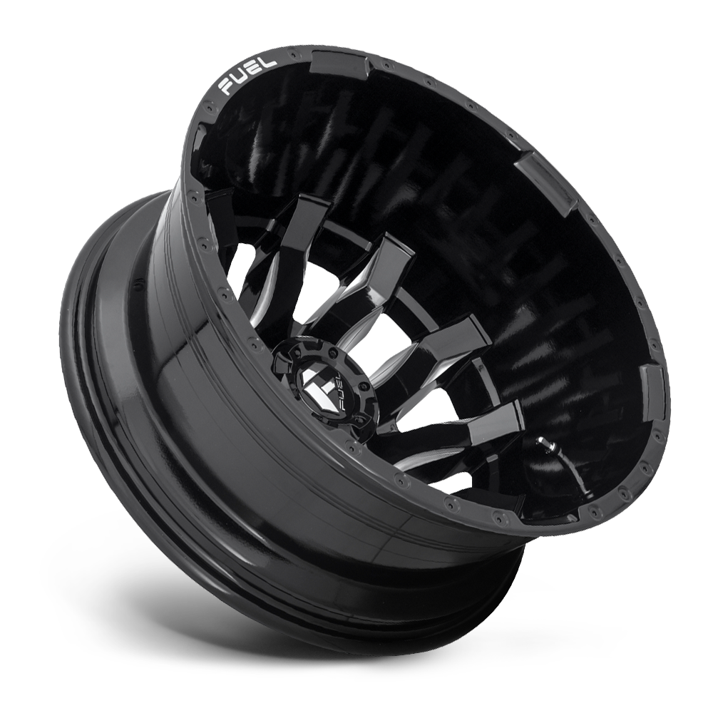 Dually Wheels 20X8.25 Blitz Dually D675 8 On 200 Gloss Black 142 Bore -202 Offset Multi Spoke Outer Dually Fuel Off Road Wheels