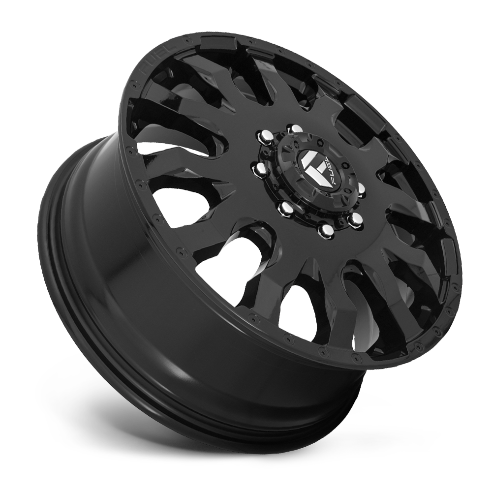Dually Wheels 20X8.25 Blitz Dually D675 8 On 210 Gloss Black 154.3 Bore 105 Offset Multi Spoke Front Dually Fuel Off Road Wheels