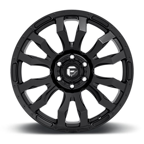 Aluminum Wheels 20X9 Blitz D675 5 On 150 Gloss Black 110.1 Bore 20 Offset Multi Spoke Fuel Off Road Wheels