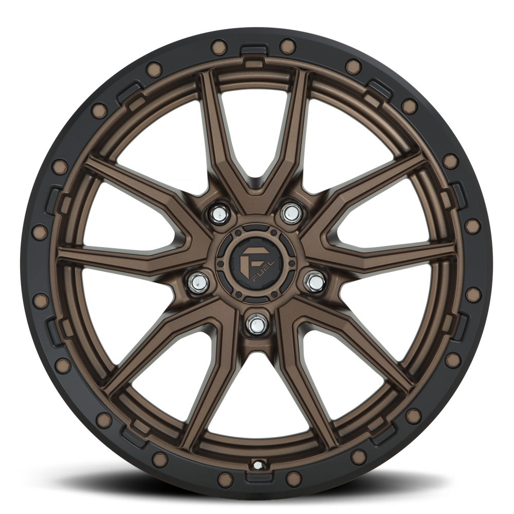 Aluminum Wheels 17X9 Rebel D681 5 On 127 Matte Bronze Black Bead Ring 71.5 Bore 1 Offset Fuel Off Road Wheels