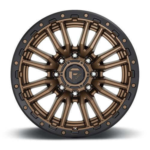 Aluminum Wheels 20X10 Rebel D681 8 On 170 Matte Bronze Black Bead Ring 125.1 Bore -18 Offset Fuel Off Road Wheels