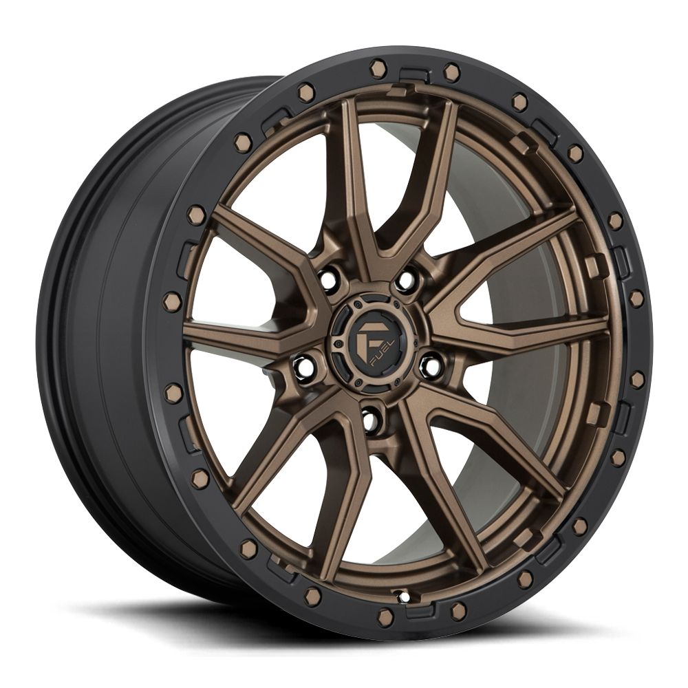 Aluminum Wheels 20X9 Rebel D681 5 On 150 Matte Bronze Black Bead Ring 110.2 Bore 1 Offset Fuel Off Road Wheels