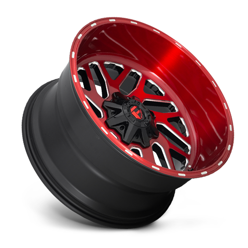 Aluminum Wheels 22X10 Triton D691 8 On 180 Candy Red Milled 124.2 Bore -18 Offset Mesh Spoke Fuel Off Road Wheels