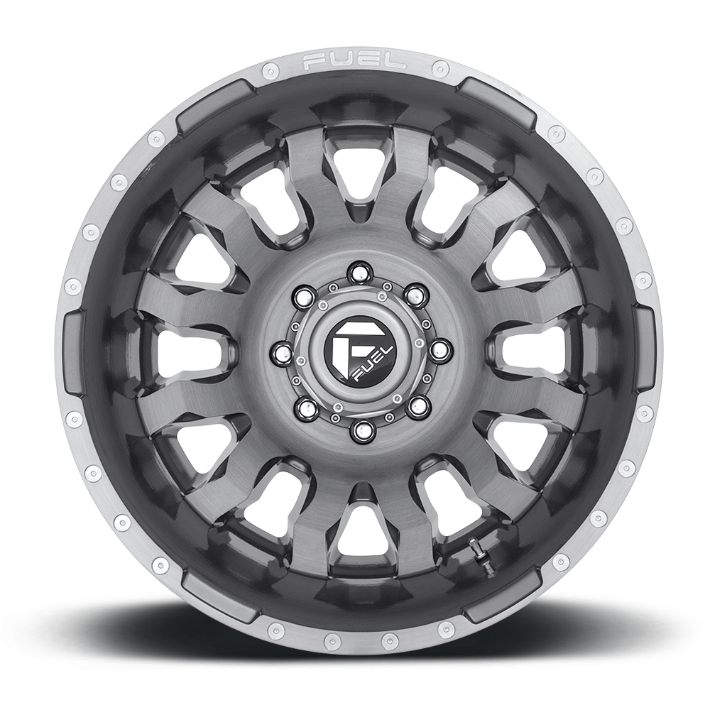 Dually Wheels 20X8.25 Blitz Dually D693 8 On 210 Brushed Gunmetal Gray Tinted Clear 154.3 Bore -246 Offset Multi Spoke Outer Dually Fuel Off Road Wheels