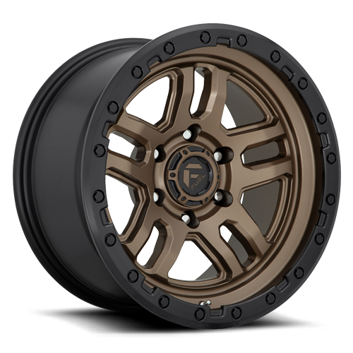 Fuel Off-Road Aluminum Wheels 18X9 AMMO D702 Matte Bronze W/Black Bead Ring